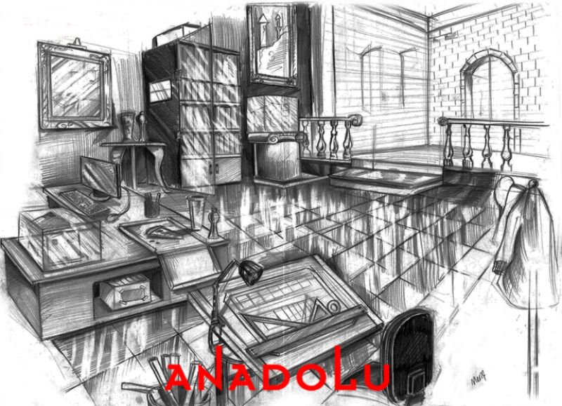 Perpektif Bir Oda Çizim Örneği Maltepe